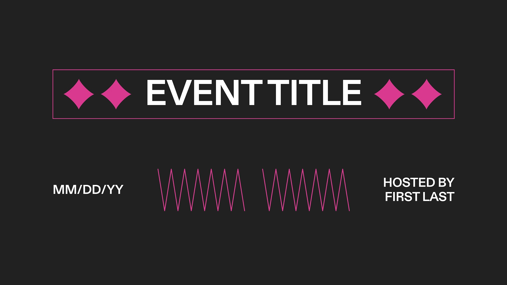 Poster Maker - Event Title