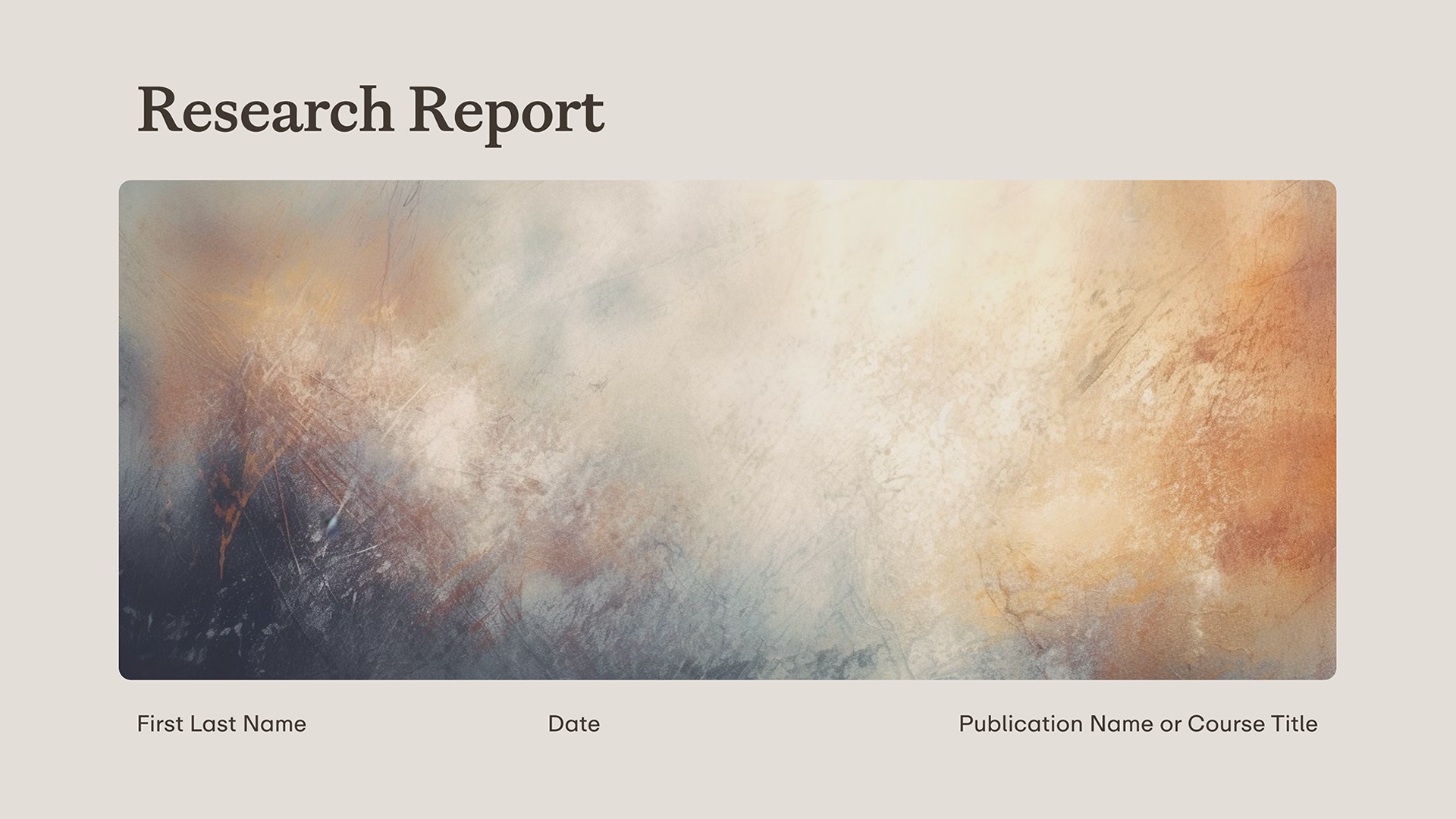 Research Report Template – Thumbnail