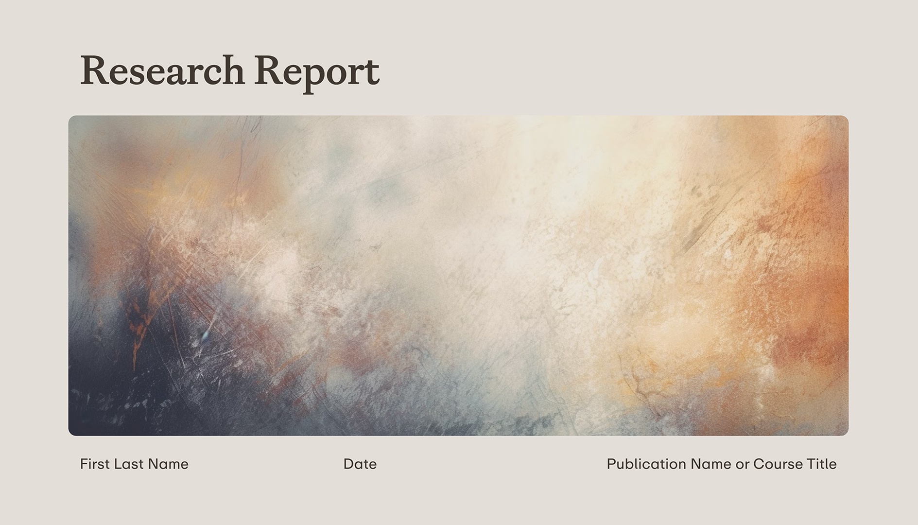 Research Report Template – Thumbnail
