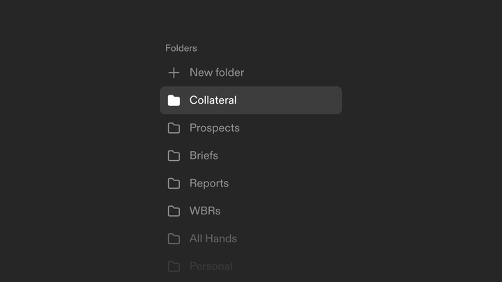 Folders to keep your work organized