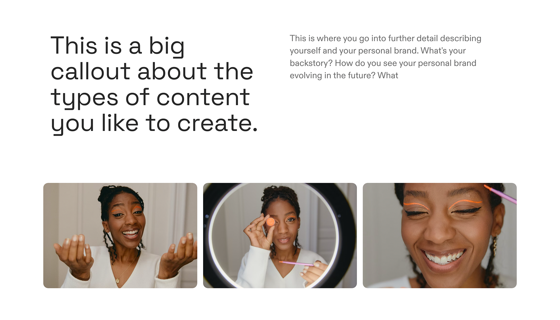 Creator Media Kit - My Content