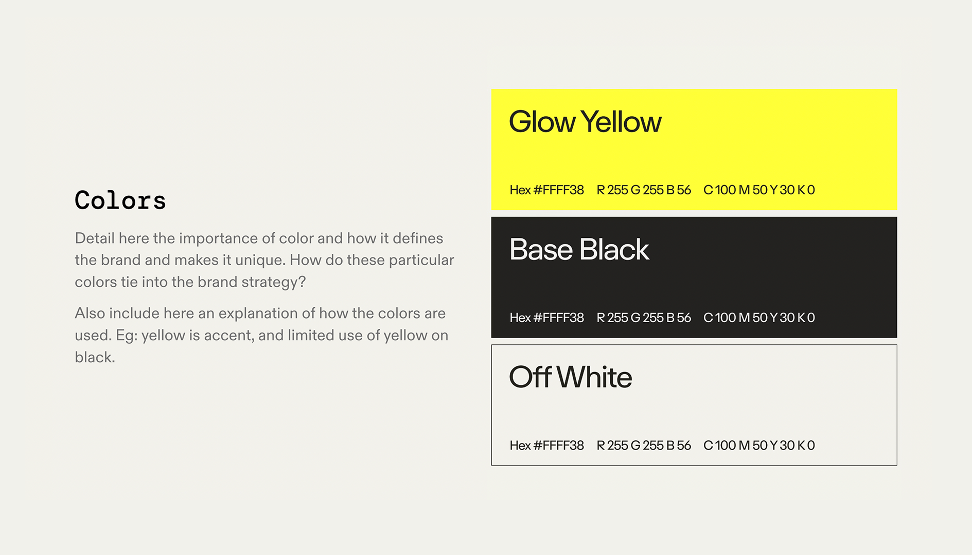 Brand Guidelines - Colors