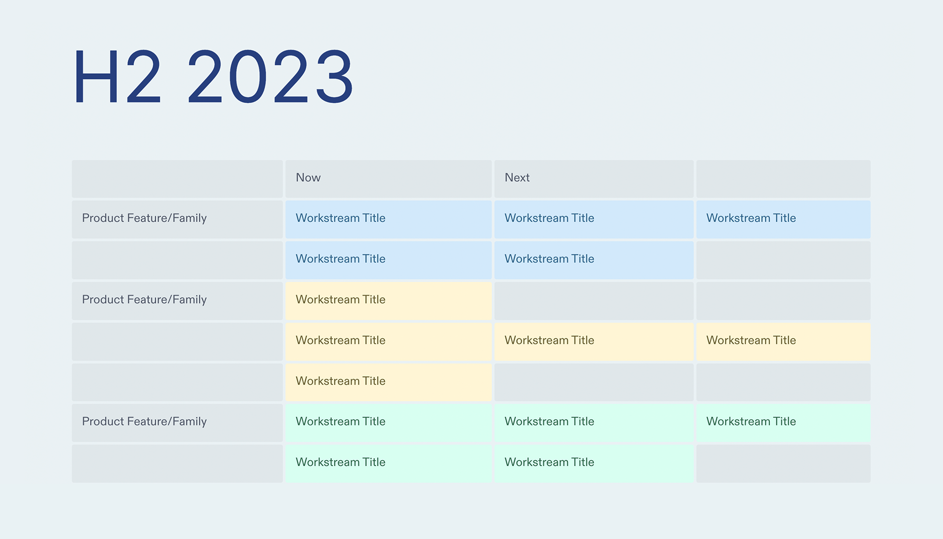 Product Roadmap - H2