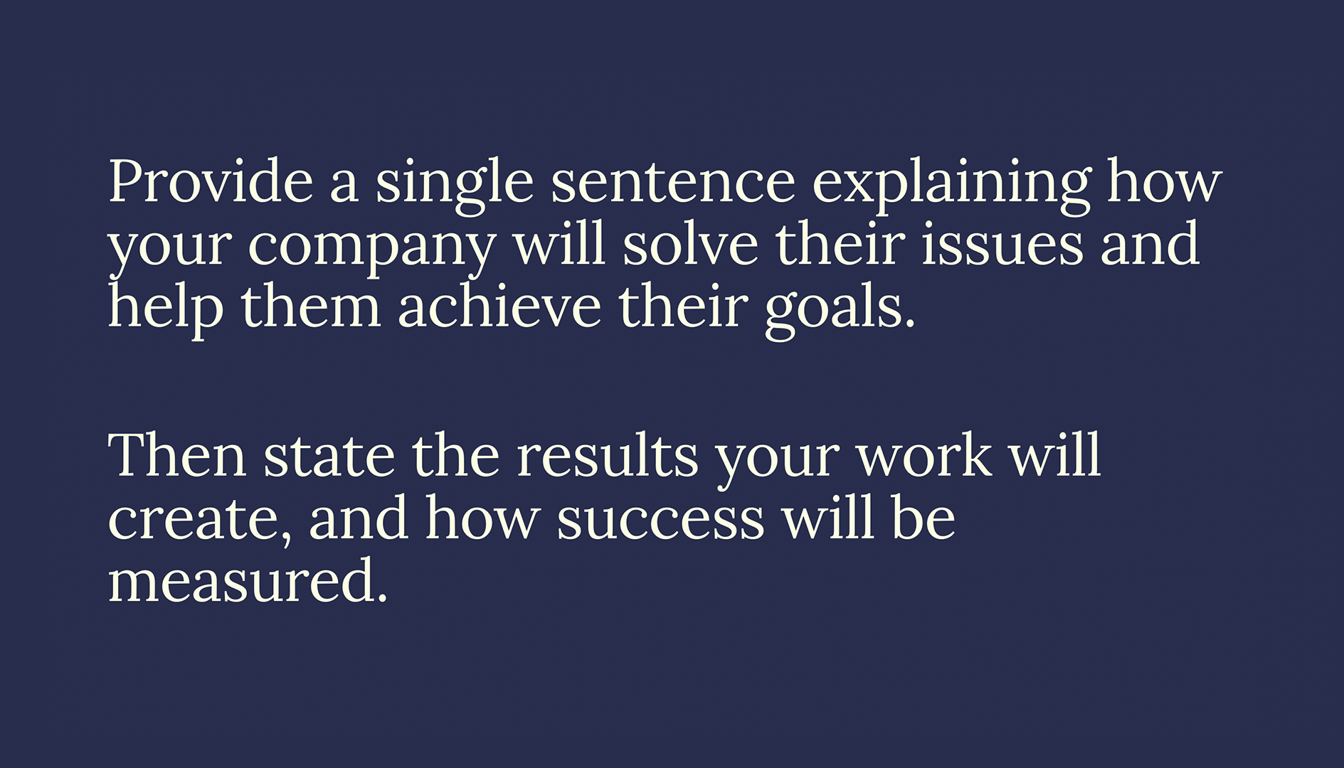 Consulting Pitch Deck - Text Only